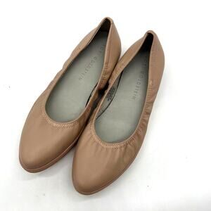 Lori Goldstein Collection Slip On Leather Flat Size 7 M with Elastic Blush